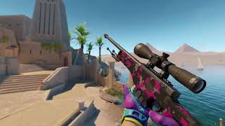 AWP Pink DDPAT FN + Gloves Ultra Violent FN
