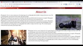 Session : 3) Aboutus Page - Image content page - Row-Column Split - Bootstrap - Create Website-