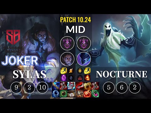 SB joker Sylas vs Nocturne Mid - KR Patch 10.24