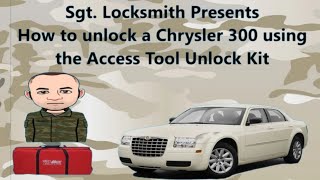 Unlocking Basics 101 - How to unlock a Chrysler 300 using the Access Tools Button Grab Tool