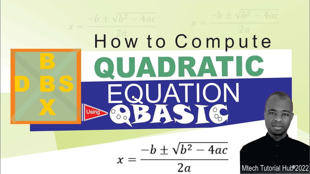 Quadratic Equation Solver Using QBASIC Interpreter