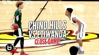 Chino Hills OVERCOME Overrated Chants & Win a CLOSE ONE vs Etiwanda With No LiAngelo Ball!