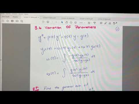 ABU-MATH 202 Lecture 11 Part 1