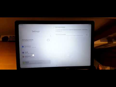how to enable dark mode on samsung tab a7