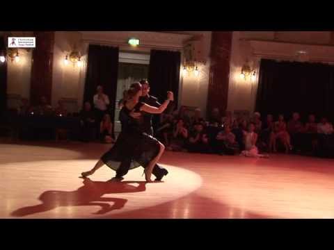  Alejandro Ferreyra  and  Fernanda Grosso  are  dancing  to  Alfredo De Angelis  at  Cheltenham International Tango Festival  in  2016