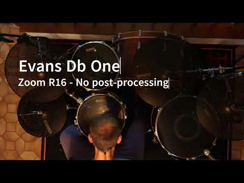 Evans Db One set with mics... no post-processing but decent sound 😁 !!!