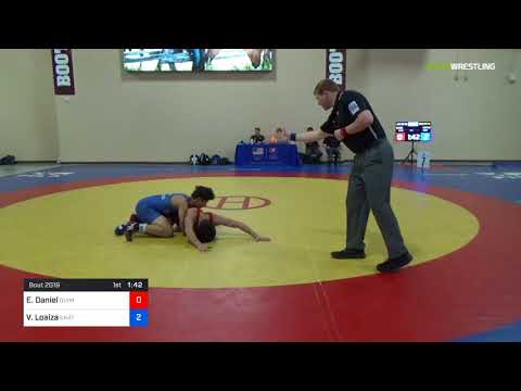 2018 Marine Corps US Open/UWW Junior Greco Roman 60 Rnd Of 16 - Eddie Daniel (Olym) Vs. Vicente Lo