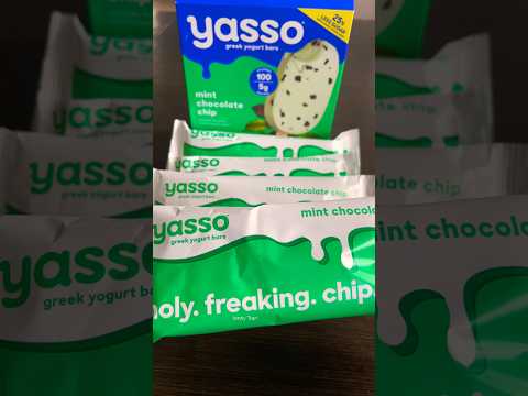 ✨Yasso greek yogurt bars❤️mint chocolate chip#asmr#satisfying#yogurt#chocolate#shorts#shortsvideo