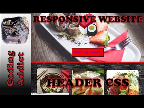 Responsive Website HTML5/CSS3/BOOTSTRAP/JQUERY 3 - Header CSS.