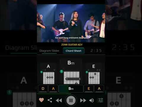 TAWN TUNG ITNA HONG NEI - Esther sian.(guitar) zo mi worship song
