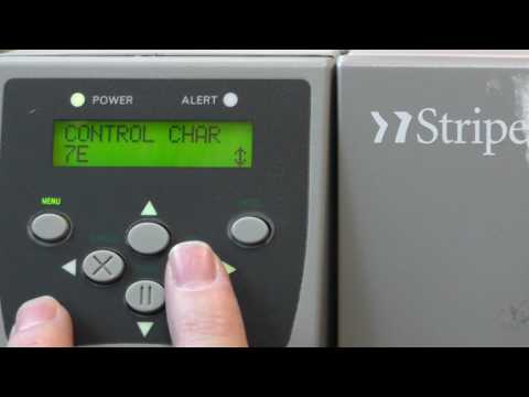 Zebra S4M Label Printer Front menu overview