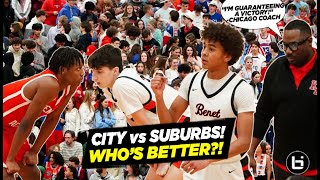CITY vs SUBURBS! Chicago Coach Guarantees Victory! Benet vs Kenwood Highlights! D3 Commit Goes Off!