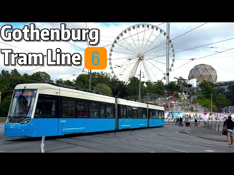 ⁴ᴷ⁶⁰ Exploring Gothenburg Tramway's Line 6