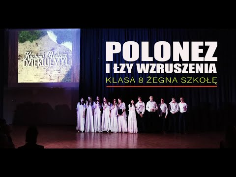 WIECZOREK POŻEGNALNY KLASY ÓSMEJ | POLONEZ I ŁZY WZRUSZENIA | ROK SZKOLNY 2023/2024