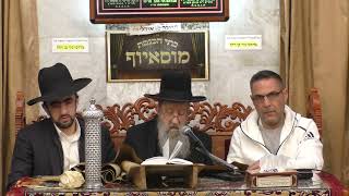 קריאת המגילה הרה ג בן ציון מוצפי שליט א פורים בית הכנסת מוסאיוף אדר ב תשפד