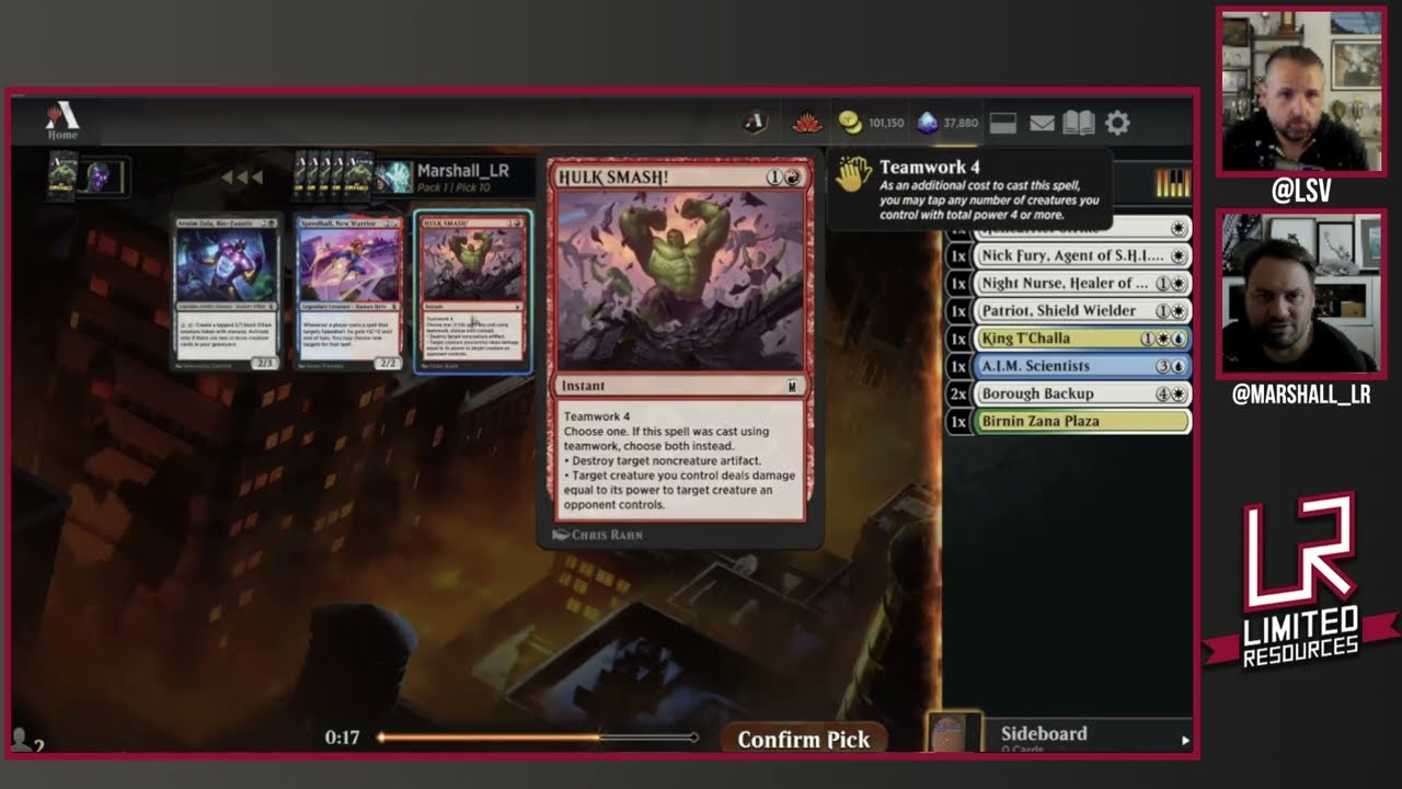 Limited Resources 862 – Marvel Superheroes Draft Walkthrough
