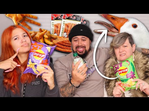 Trying Exotic Snacks