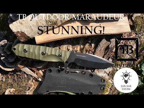 Maraudeur by @TBOutdoor_thiers   Bushcraft and survival knife, combat dagger #madeinfrance