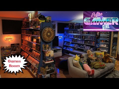 Games Room Tour Day Vs Night Huge Collection | Retro Gamer Girl Video