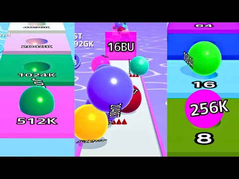 Ball Run 2048 vs Infinity Mode 16BU Wall vs Ball Run Infinity 🔥 Epic High Score Showdown Gameplay