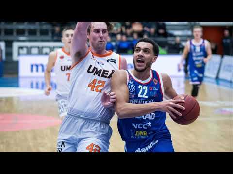 Mobilaris play of the game vs. Fryshuset Basket: Denzel Georges dunk