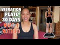 30 Days Of Using Vibration Plate What I Experienced