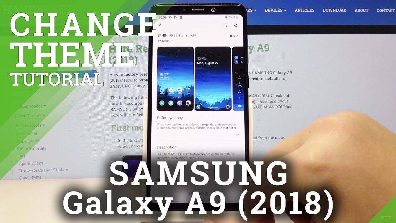 How to Change Device’s Theme in SAMSUNG Galaxy A9 2018 – Personalize Menu Style