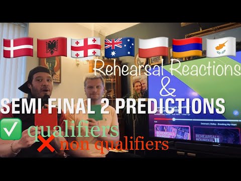 Eurovision Semi Final 2 Predictions 2023 Which Country Qualifies & Non Qualifiers REHEARSAL REACTION