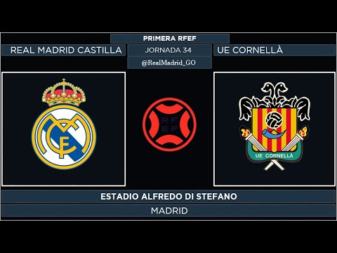 Real Madrid Castilla - UE Cornellà | 1ª RFEF 2021/22 | Jornada 34