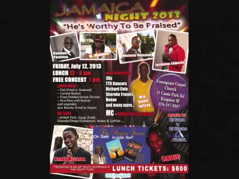 Minister Blessed Promo for Jamaica night July 12 , 2013  (15 Cassia Park Road Kingston 10 )