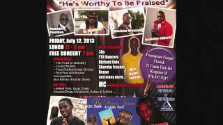 Minister Blessed Promo for Jamaica night July 12 , 2013  (15 Cassia Park Road Kingston 10 )