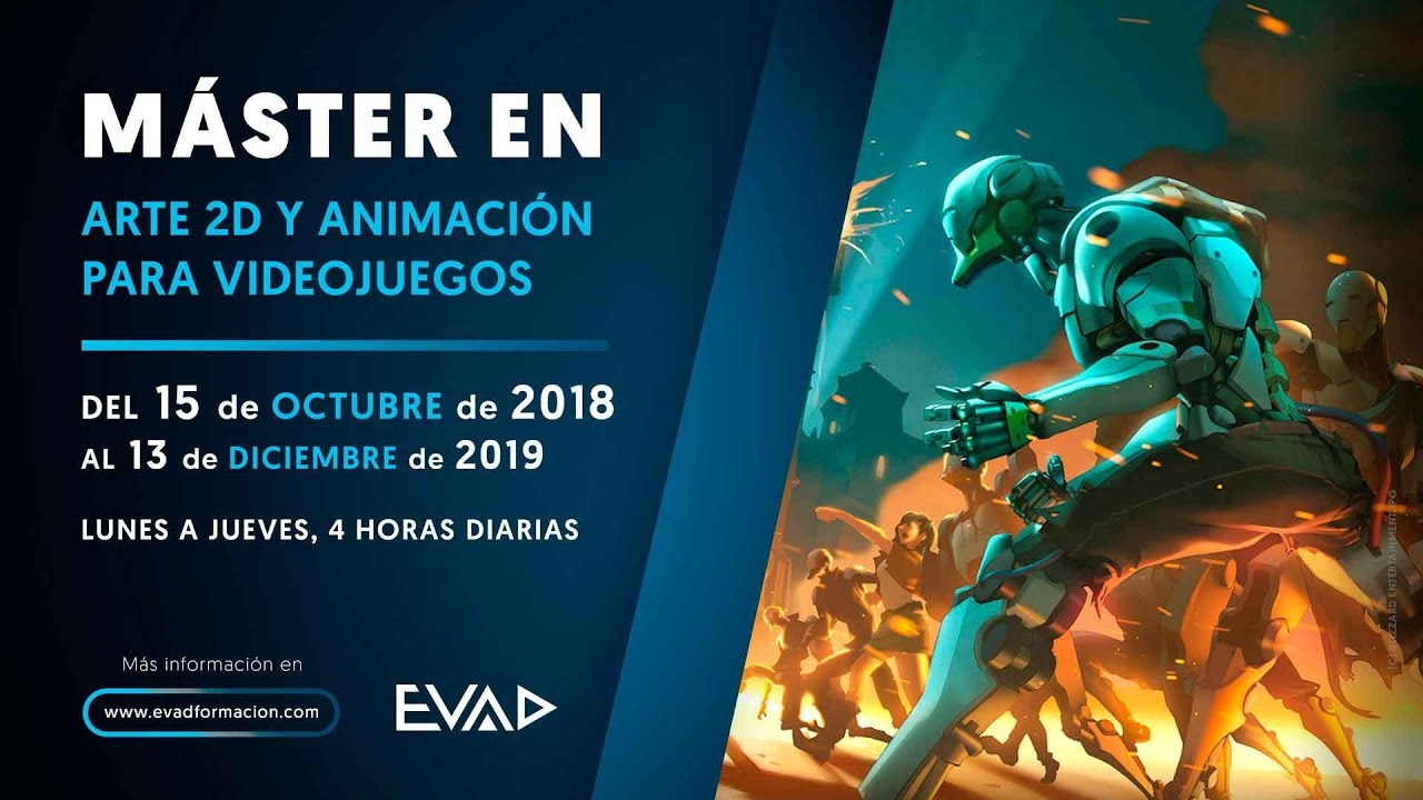 EVAD se prepara para el comienzo de la tercera edición de sus másteres de Creación de Videojuegos
