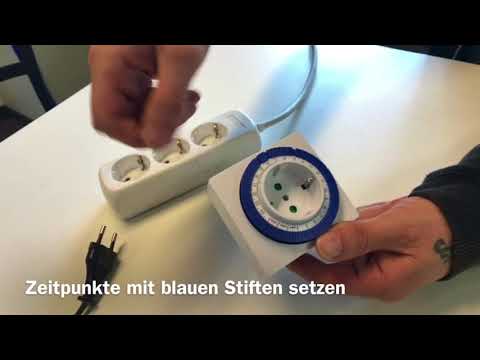 mumbi Zeitschaltuhr mechanisch richtig einstellen