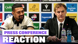 REACTION: All Blacks on hard-fought win over Scotland | Press Conference (Edinburgh) Thumbnail