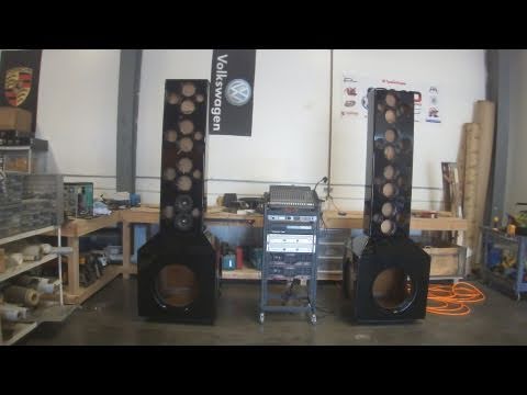 Towering 8 Foot Tall Detachable Towers - Piano Black Finish! UPDATE 16 -