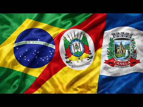 Hino Nacional Brasileiro, Hino Rio Grande do Sul, Hino de Canela/RS.