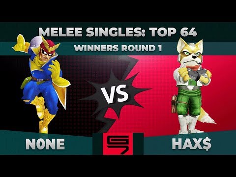 n0ne vs Hax$ - Melee Singles: Top 64 Winners Round 1 - Genesis 7 | Captain Falcon vs Fox