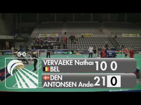 Nathan Vervaeke vs Anders Antonsen (MS, Qualifying) - 2015 Belgian International