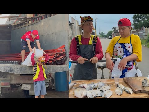 TODAY I GAVE JUANITO A JOB 😅 | SELLING FISH ON THE STREET