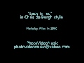 Chris de Burgh Lady in red karaoke 
