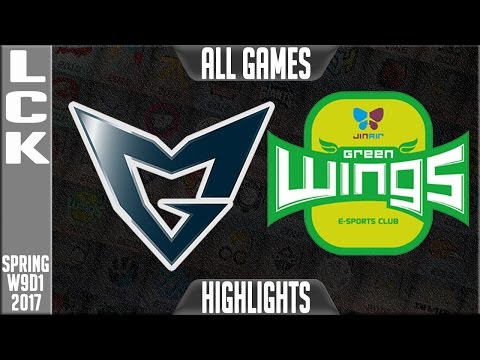 Samsung Galaxy vs Jin Air Greenwings Highlights All Games - LCK W9D1 Spring 2017 SSG vs KDM