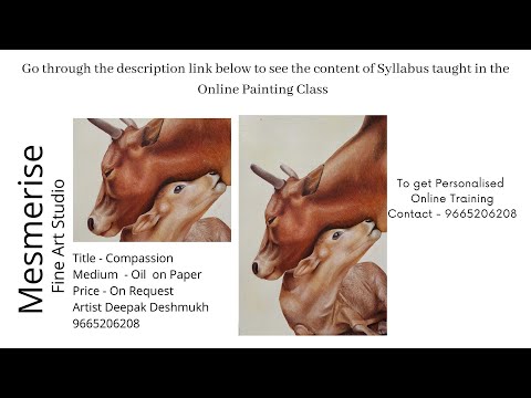 How to Paint Realistic Cow in Acrylics