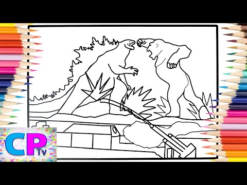 Godzilla vs Kong Coloring Pages/Monsters Coloring/Elektronomia - Energy [NCS Release]