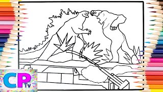 Godzilla vs Kong Coloring Pages/Monsters Coloring/Elektronomia - Energy [NCS Release]