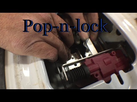 Pop-n-lock tailgate actuator installation