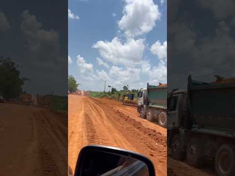 Até que enfim começou a aterrar a Cabeceira da Ponte nova e o asfalto na entrada DE COLNIZA-MT#br174