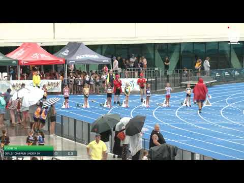 Girls Under 9 100m H2 - 2020 State Combined Events Championships // LAVicTV