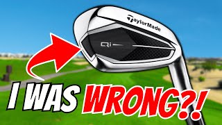 I expected these NEW TaylorMade Qi irons to be TERRIBLE...
