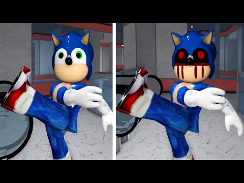 OLD SONIC VS NEW SONIC MOVIE JUMPSCARE - Roblox Piggy FANGAME
