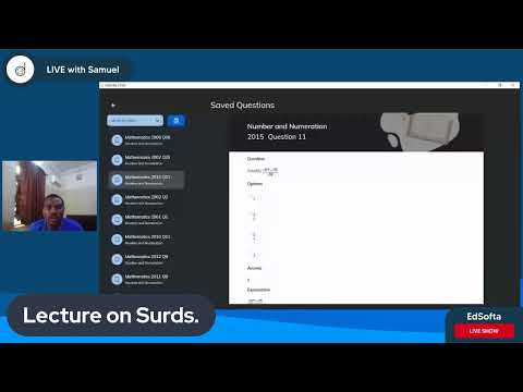 EdSofta JAMB UTME Tutorials - Mathematics (Surds)